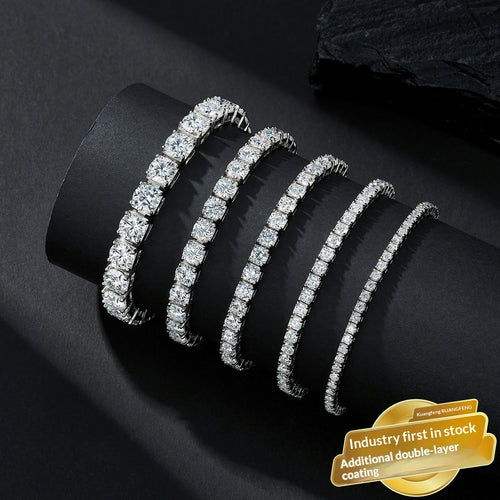 Moissanite Tennis Bracelet – 925 Silver